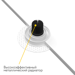 Встраиваемый поворотный светодиодный светильник Ledroll NS 10 вт изображение 3