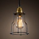 Потолочный светильник Loft Industrial Cage Filament Pendant