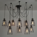 Люстра  Loft Industrial Cage Filament Pendant