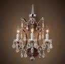 Бра  RH Rococo Iron & Crystal Chandelier