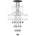 Люстра  Vibia Wireflow Suspension Lamp