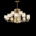 Люстра Crystal Lux NICOLAS SP-PL10+5 GOLD/WHITE Crystal Lux