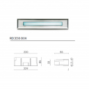 Встраиваемый светиьник Simes  RIGHELLO SHORT FLAT DIFFUSER 